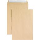 Euro envelopes, DIN B4, without window, self-adhesive, 110 g/m², 250 pieces, paper, brown