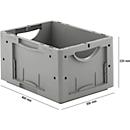 Eurobox serie LTB 4220, van PP, inhoud 19,8 l, zonder deksel, grijs