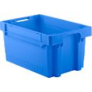 Euronorm bak EFB 643, 54 l, blauw