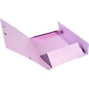 Exacompta Aquarel map, formaat A4, B 240 x H 320 mm, 3 flappen, rugetiket, elastische sluiting, FSC® karton, mauve
