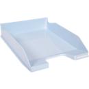 Exacompta Briefablage COMBO MIDI Aquarell, A4+, Etikettenhalter, stapelbar, Blauer Engel, B 255 x T 346 x H 65 mm, Polystyrol, pastellblau