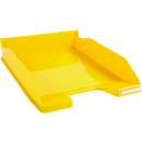 Exacompta Briefablage COMBO MIDI Iderama, A4+, Etikettenhalter, stapelbar, B 255 x T 346 x H 65 mm, Polystyrol, gelb