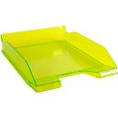 Exacompta Briefablage COMBO MIDI Linicolor, A4+, Etikettenhalter, stapelbar, B 255 x T 347 x H 65 mm, Polystyrol, anisgrün