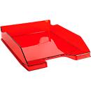 Exacompta Briefablage COMBO MIDI Linicolor, A4+, Etikettenhalter, stapelbar, B 255 x T 347 x H 65 mm, Polystyrol, karminrot