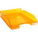 Exacompta Briefablage COMBO MIDI Linicolor, A4+, Etikettenhalter, stapelbar, B 255 x T 347 x H 65 mm, Polystyrol, orange