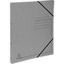 Exacompta Classeur à anneaux, DIN A4, 2 anneaux ronds, largeur du dos 20 mm, gris