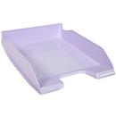 Exacompta COMBO MIDI Aquarel brievenbakje, voor documenten in A4+ formaat, stapelbaar, etikethouder, kunststof, mauve