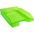 Exacompta Corbeille à courrier ECOTRAY Linicolor, A4+, empilable, Ange bleu, L 255 x P 345 x H 65 mm, polystyrène, vert pomme