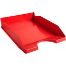Exacompta Corbeille à courrier ECOTRAY Office, A4+, empilable, Ange Bleu, L 255 x P 345 x H 65 mm, polystyrène, rouge