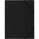 Exacompta dossier de coin, DIN A4, avec élastique, inscriptible, carton Colorspan, 355 g/m², noir