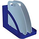 Exacompta Flex Box Bee Blue Marineblau/Hellblau, mobile Box mit 3 Fächern für Laptop/Ordner, Griff, Blauer Engel, 25 Jahre