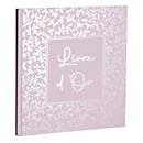 Exacompta Gästebuch AutentiK Bonbonrosa 21x19 cm, 140 Seiten Clairefontaine, Silberschnitt, Kristallbox