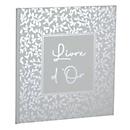 Exacompta Gästebuch AutentiK Salbeigrün 21x19 cm, 140 Seiten Clairefontaine, Silberschnitt, Kristallbox