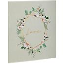 Exacompta Gästebuch Landidylle 22x27 cm, 100 Seiten Clairefontaine, Goldschnitt, Hochformat, Kristallbox