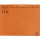 Exacompta hangmap, voor 2 x links nieten, gevouwen, uitzetvouw, organisatiedruk, Blue Angel, recycled karton, oranje, 25 st.