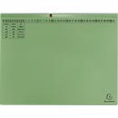 Exacompta hangmap, voor 2 x rechts nieten, gevouwen, uitzetvouw, organisatiedruk, gerecycled karton, groen, 25 st.