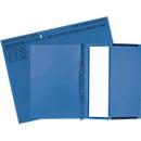 Exacompta hangmap, voor links &amp; rechts nieten, gevouwen, uitzetvouw, organisatiedruk, Blue Angel, gerecycled karton, blauw, 25 st.