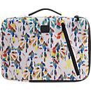 Exacompta Housse pour ordinateur portable Sleeve 13-14 pouces Afrique, rembourrée, protection des coins, poignée escamotable, poche avant, recyclée
