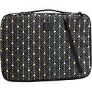 Exacompta Housse pour ordinateur portable Sleeve 13-14 pouces Neo Deko, rembourrée, protection des coins, poignée escamotable, poche avant, recyclée