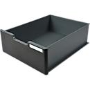Exacompta MODULODOC grand tiroir EcoBlack, façade noire avec porte-étiquette, adapté au Modulodoc, garantie 25 ans