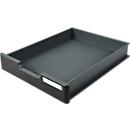Exacompta MODULODOC Tiroir standard EcoBlack, façade noire avec porte-étiquette, adapté au Modulodoc, garantie 25 ans