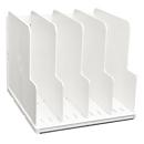 Exacompta Modulotop Trieur A4+ AutentiK blanc, 5 intercalaires souples, porte-étiquette, Ange Bleu, garantie 25 ans