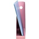 Exacompta Porte-revue Mag-Cube, A4+, en plastique recyclé, design scandinave, poignée robuste, 6 pièces, rose