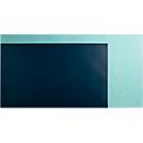 Exacompta Schreibunterlage BeeBlue, PU-Kunstleder, flexibel & rutschfest, abwischbar, B 400 x T 800 mm, blaugrün/tropic