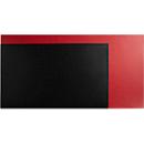 Exacompta Schreibunterlage BeeBlue, PU-Kunstleder, flexibel & rutschfest, abwischbar, B 400 x T 800 mm, schwarz/rot