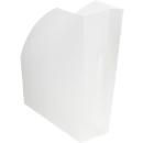 Exacompta Stehsammler THE MAGAZINE Office, A4+, Rückenbreite 110 mm, konisch geformt, Blauer Engel, T 292 x H 320 mm, Polypropylen, frostweiss