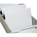 Exacompta Trennplatte für Karteikästen, A4 Querformat, B 300 x T 220 mm, Blauer Engel, Polystyrol, lichtgrau