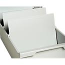 Exacompta Trennplatte für Karteikästen, A5 Querformat, B 210 x T 150 mm, Blauer Engel, Polystyrol, lichtgrau