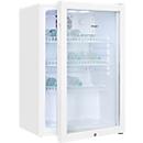 Exquisit koelkast met glazen deur GKS120-GT-160C Wit 118 l, convectie, 3 legplateaus, deurslot, vrijstaand