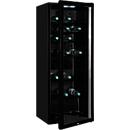 Exquisit koelkast met glazen deur GKS240-GT-160C Zwart 237 l, convectie, 6 legplateaus, deurslot, vrijstaand