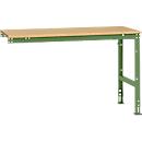 Extension table Manuflex UNIVERSAL standard, 1500 x 800 mm, multiplex natural, reseda green