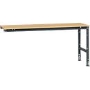 Extension table Manuflex UNIVERSAL standard, 2000 x 800 mm, multiplex natural, anthracite