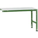 Extension table Manuflex UNIVERSAL standard, melamine top, 1500x1000, green reseda