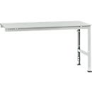 Extension table Manuflex UNIVERSAL standard, melamine top, 1750x1000, luminous gray