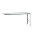 Extension table Manuflex UNIVERSAL standard, melamine top, 2000x1000, silver aluminium