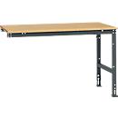 Extension table Manuflex UNIVERSAL standard, multiplex table top, 1500x1000, anthracite