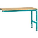 Extension table Manuflex UNIVERSAL standard, multiplex table top, 1500x1000, aqua blue