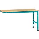 Extension table Manuflex UNIVERSAL standard, multiplex table top, 1750x1000, aqua blue