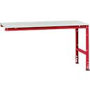 Extension table Manuflex UNIVERSAL standard, plastic table top, 1750x1000, ruby red