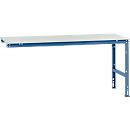 Extension table Manuflex UNIVERSAL standard, plastic table top, 2000x1000, bright blue