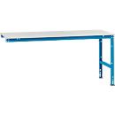 Extension table Manuflex UNIVERSAL standard, plastic table top, 2000x1000, light blue