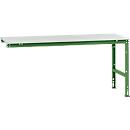 Extension table Manuflex UNIVERSAL standard, plastic top, 2000x1000, green reseda