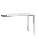 Extension table SOLUS PLAY, rectangular, W 1000 x D 600 x H 720 - 820 mm, white