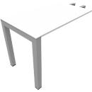 Extension table SOLUS PLAY, rectangular, W 1200 x D 800 x H 720 - 820 mm, white