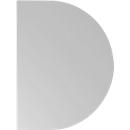 Extension table TOPAS LINE, for electrically height adjustable desks, D 600, light grey/silver