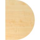 Extension table TOPAS LINE, for electrically height adjustable desks, D 600, maple/silver